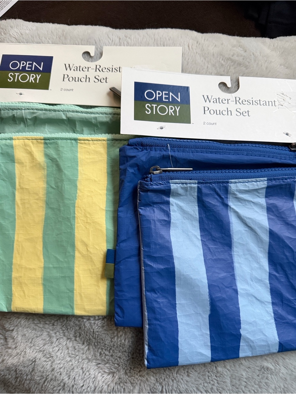 Open Story 2 Pk Water Resistant Pouches - lot of 2